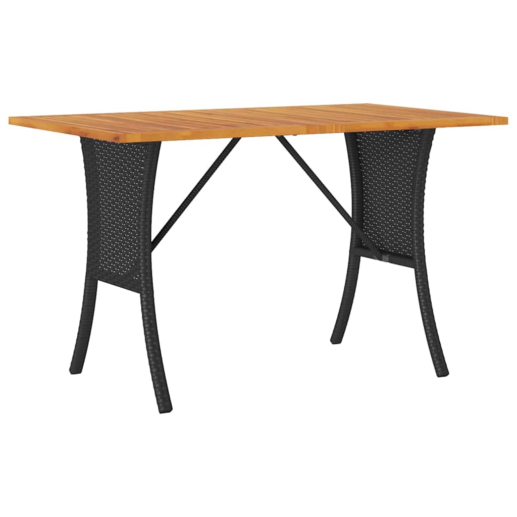 Set Divano da Giardino 6 pz con Cuscini Nero in Polyrattan