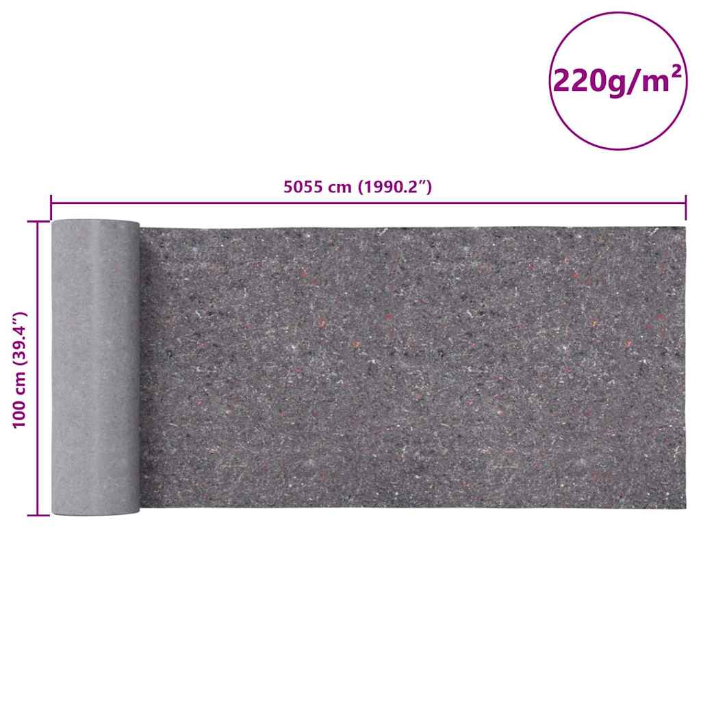 Pile Antiscivolo da Pittore 2 pz 50 m 220 g/m² Grigio