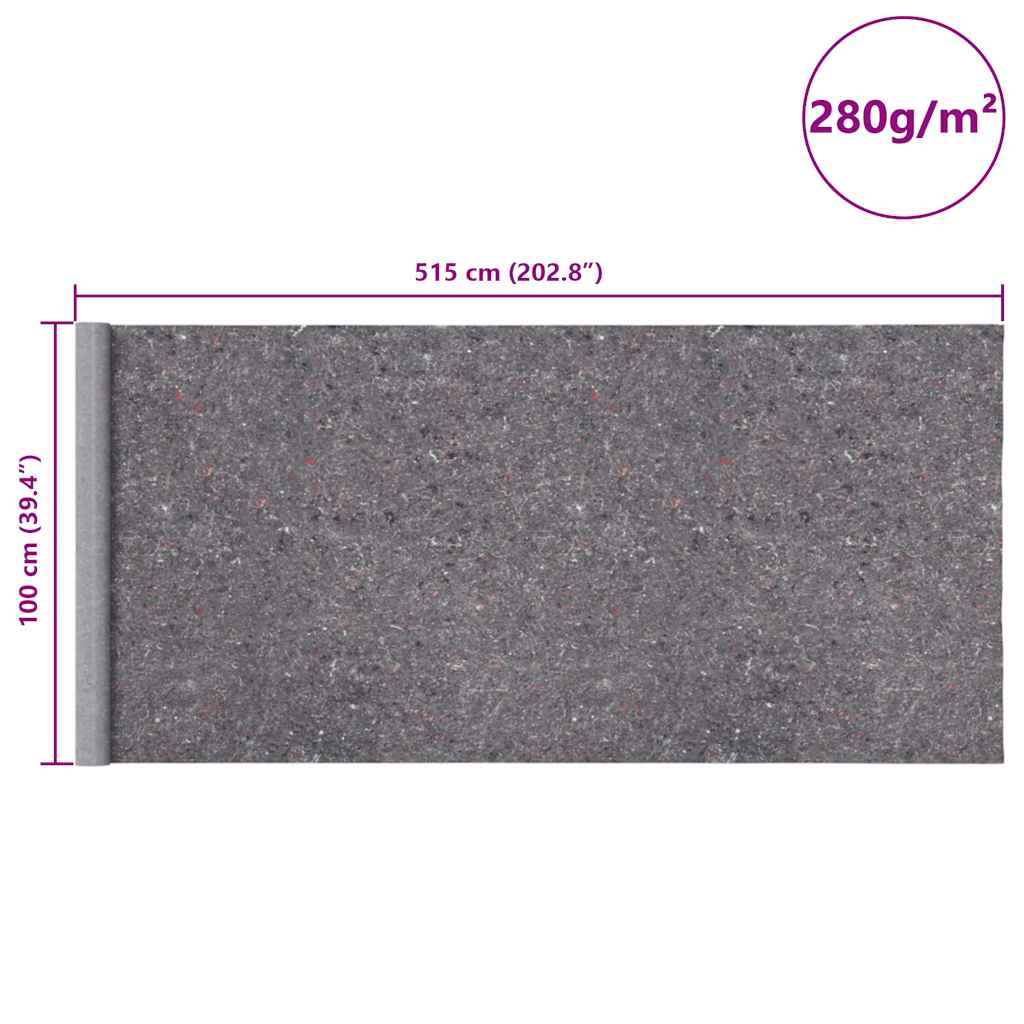 Pile Antiscivolo da Pittore 2 pz 5 m 280 g/m² Grigio