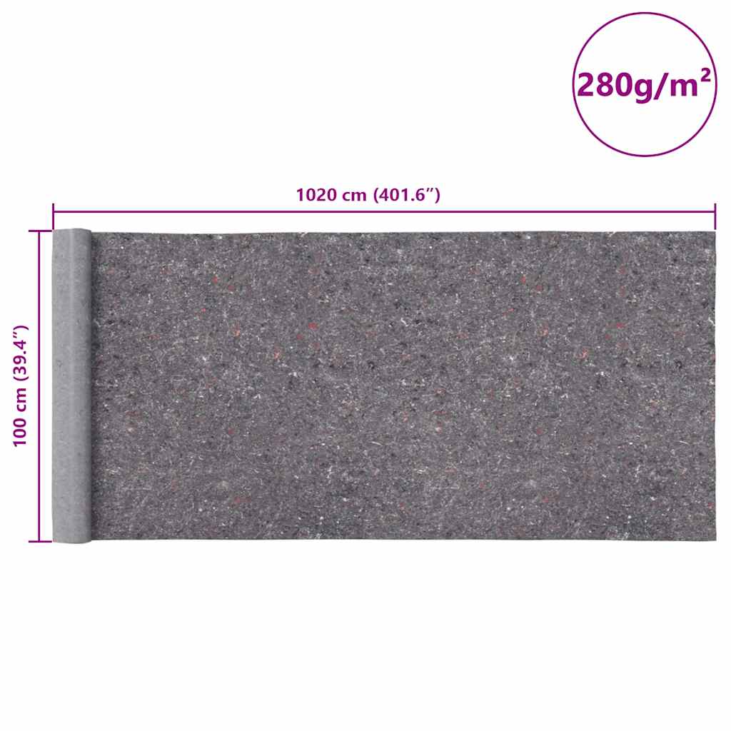 Pile Antiscivolo da Pittore 2 pz 10 m 280 g/m² Grigio