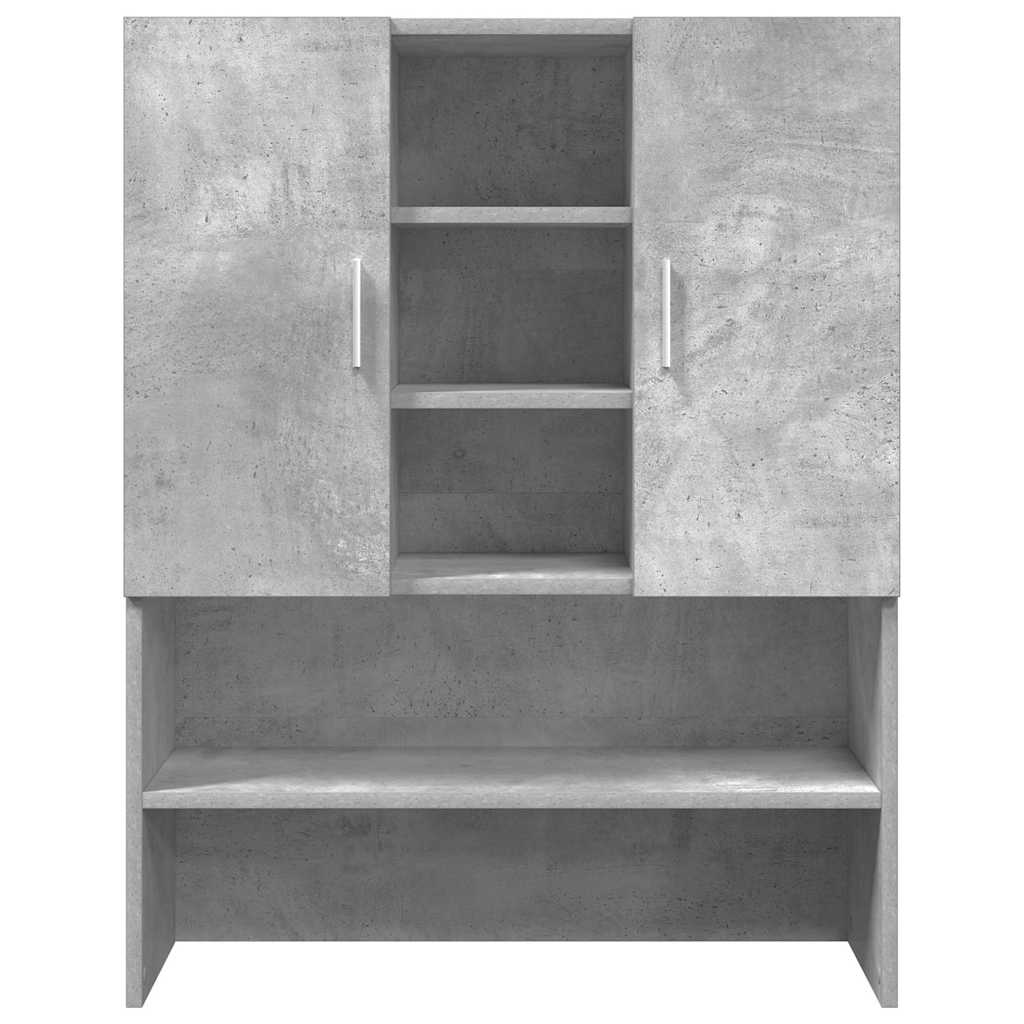 Mobili Lavatrice 2pz Grigio Cemento in Truciolato