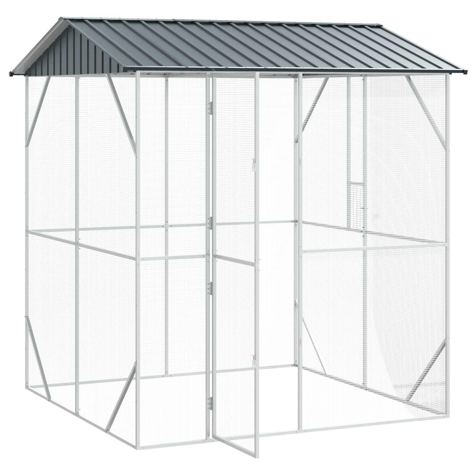 Gabbia per uccelli Antracite 215 x 208 x 247 cm