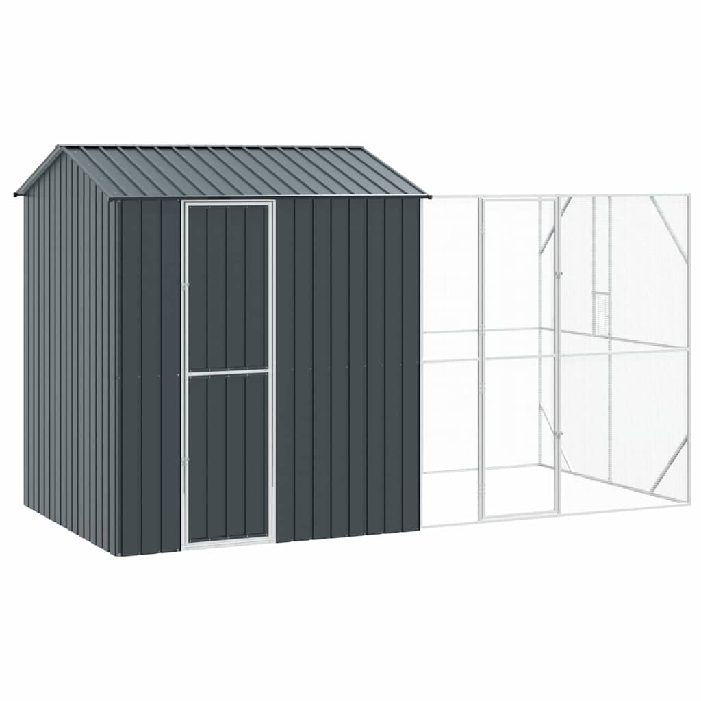Gabbia per uccelli Antracite 418 x 210 x 247 cm Acciaio zincato