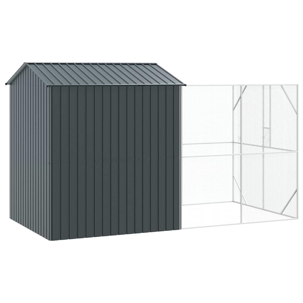 Gabbia per uccelli Antracite 418 x 210 x 247 cm Acciaio zincato