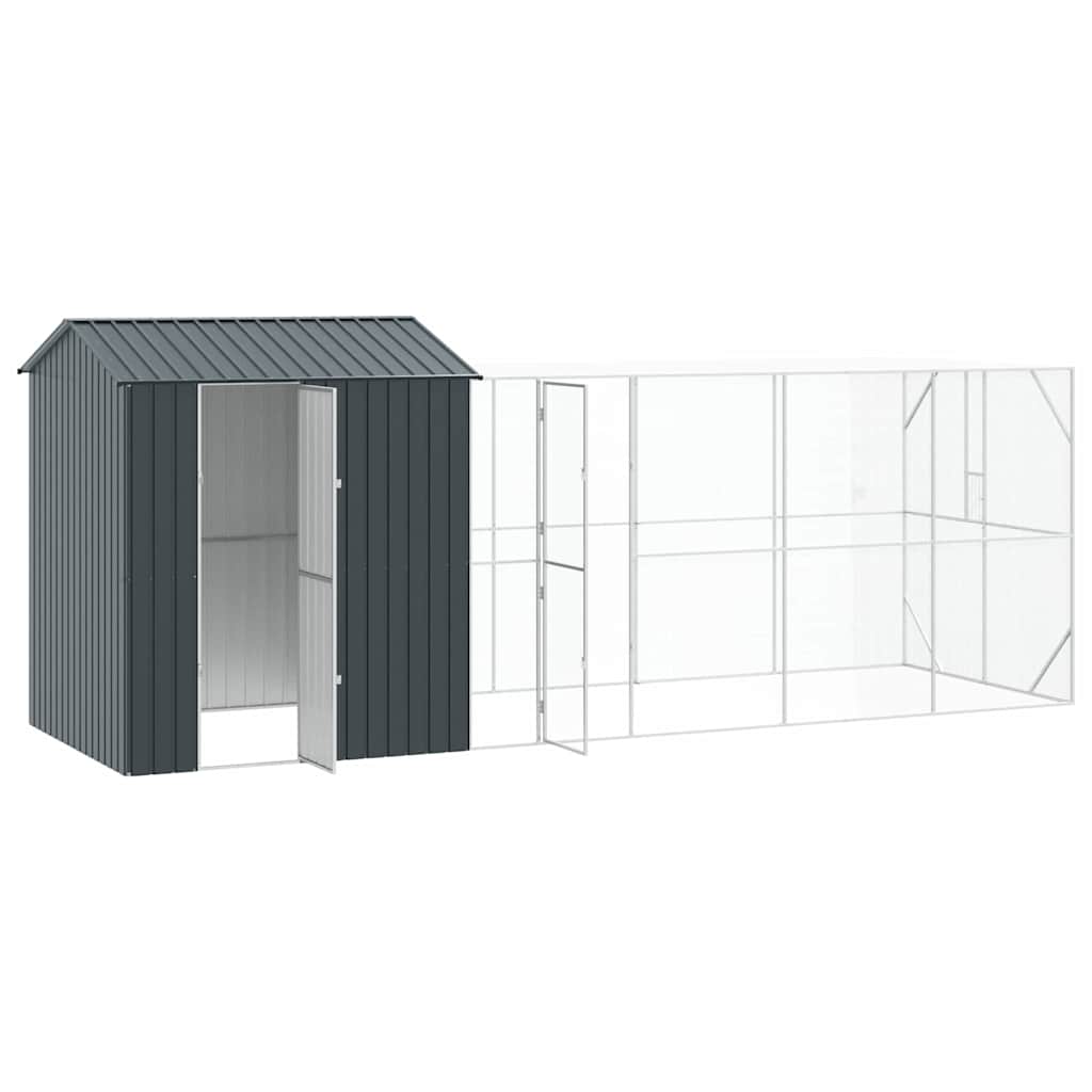 Gabbia per uccelli Antracite 621 x 208 x 247 cm Acciaio zincato