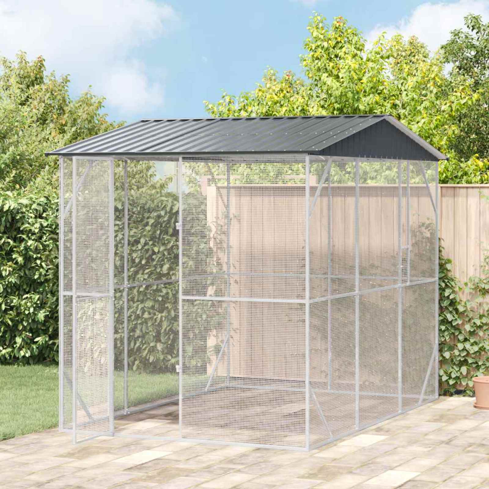 Gabbia per uccelli Antracite 227 x 310 x 247 cm