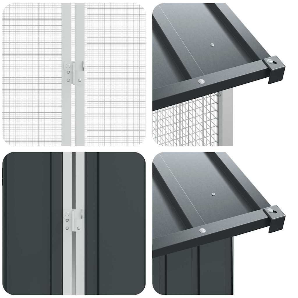 Gabbia per uccelli Antracite 430 x 310 x 247 cm Acciaio zincato