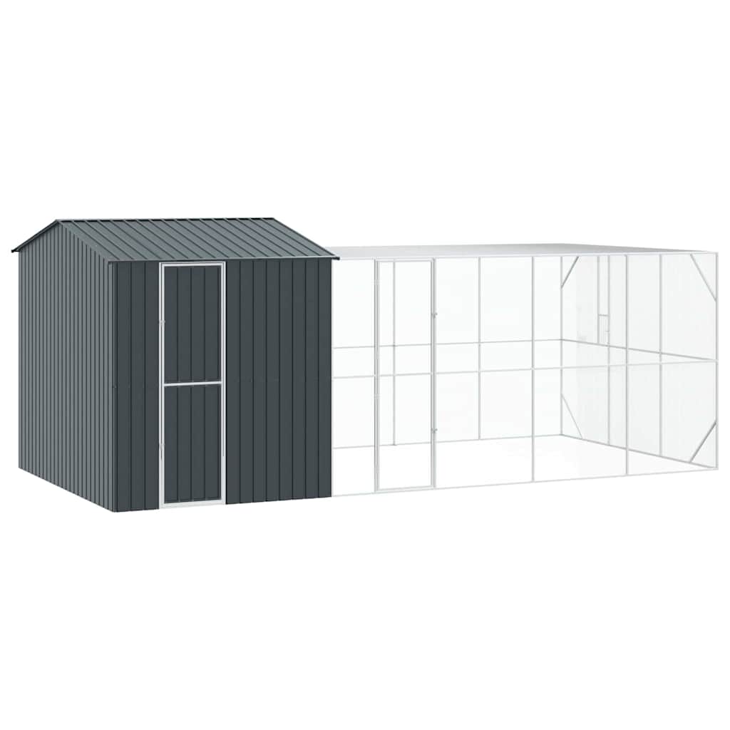 Gabbia per uccelli Antracite 635 x 304 x 247 cm Acciaio zincato