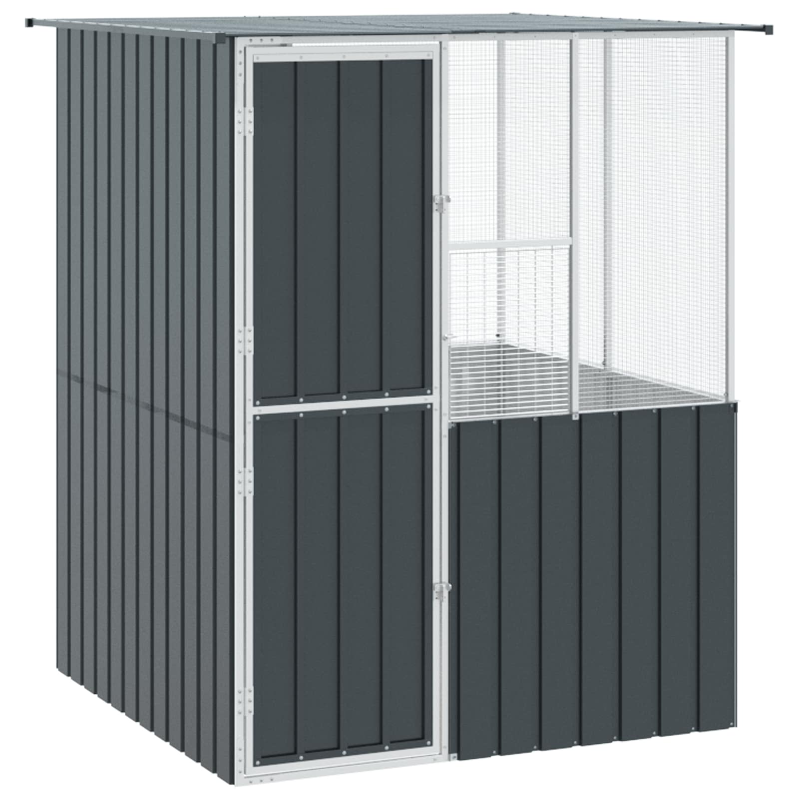 Gabbia per uccelli Antracite 165 x 165 x 200 cm Acciaio zincato