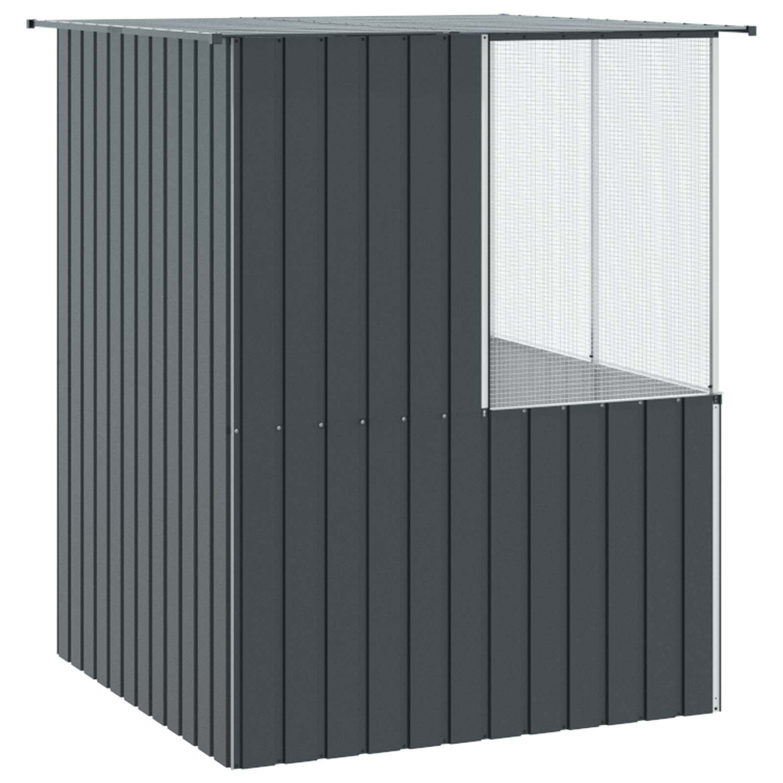 Gabbia per uccelli Antracite 165 x 165 x 200 cm Acciaio zincato