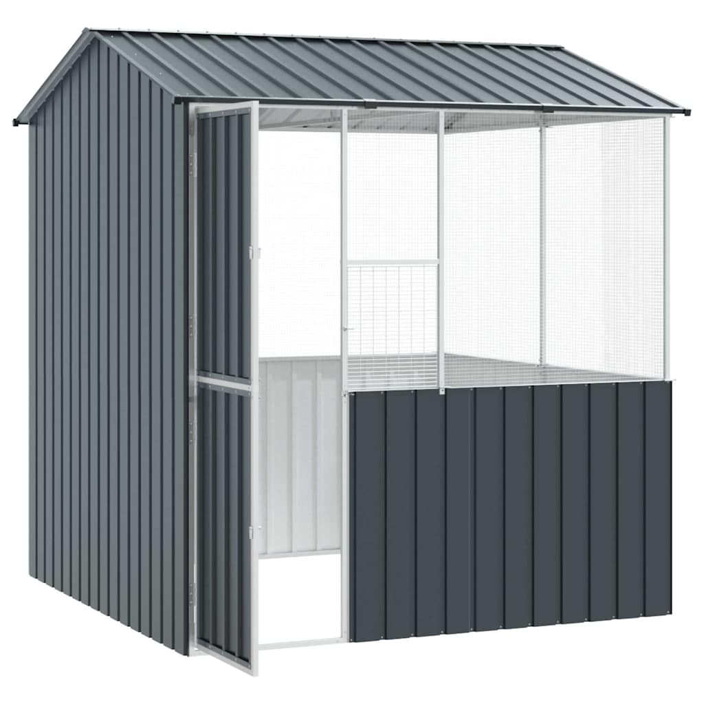 Gabbia per uccelli Antracite 215 x 209 x 230 cm Acciaio zincato