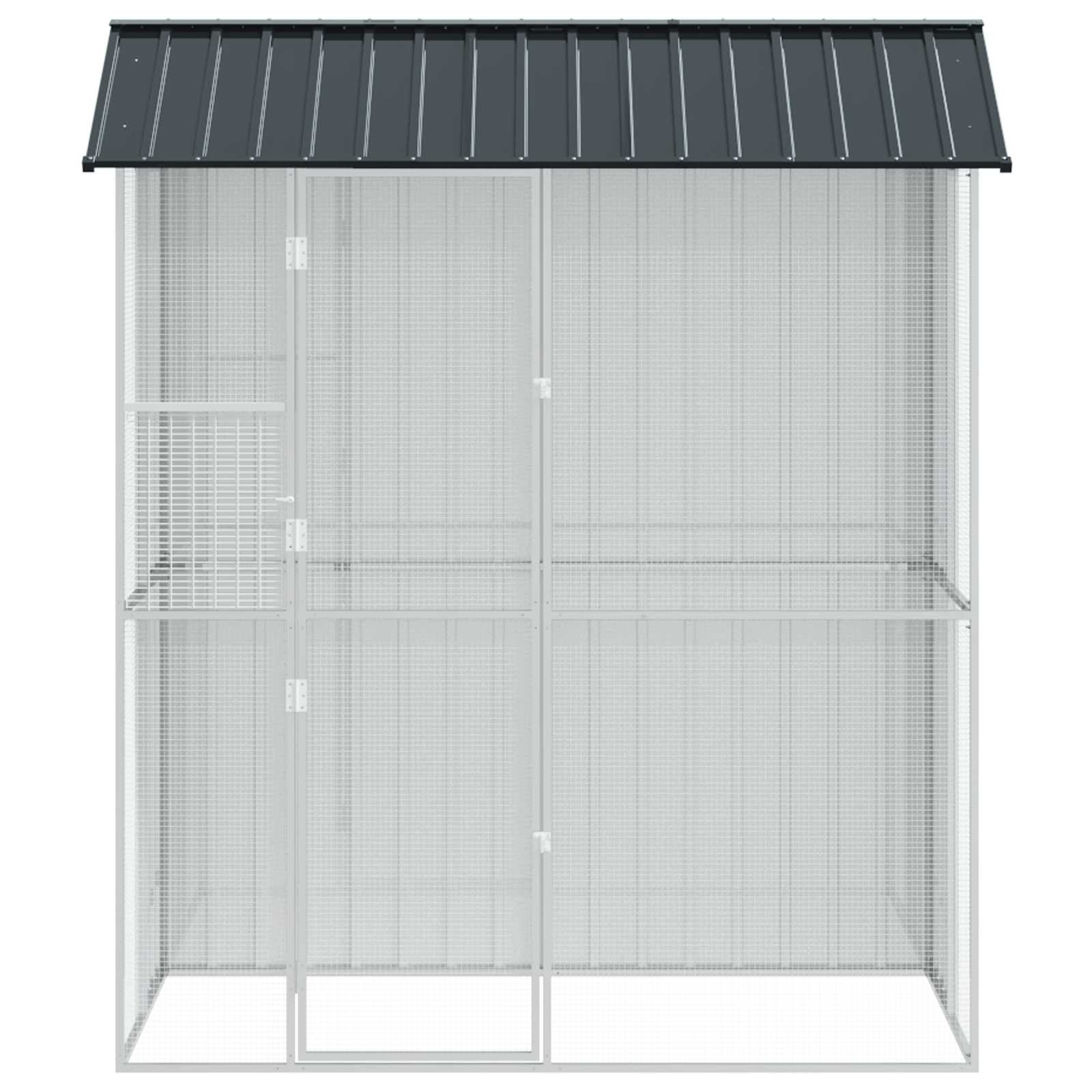 Gabbia per uccelli Antracite 215 x 110 x 247 cm Acciaio zincato
