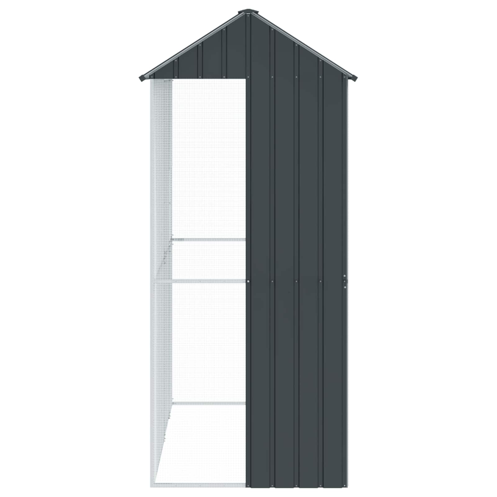 Gabbia per uccelli Antracite 215 x 110 x 247 cm Acciaio zincato