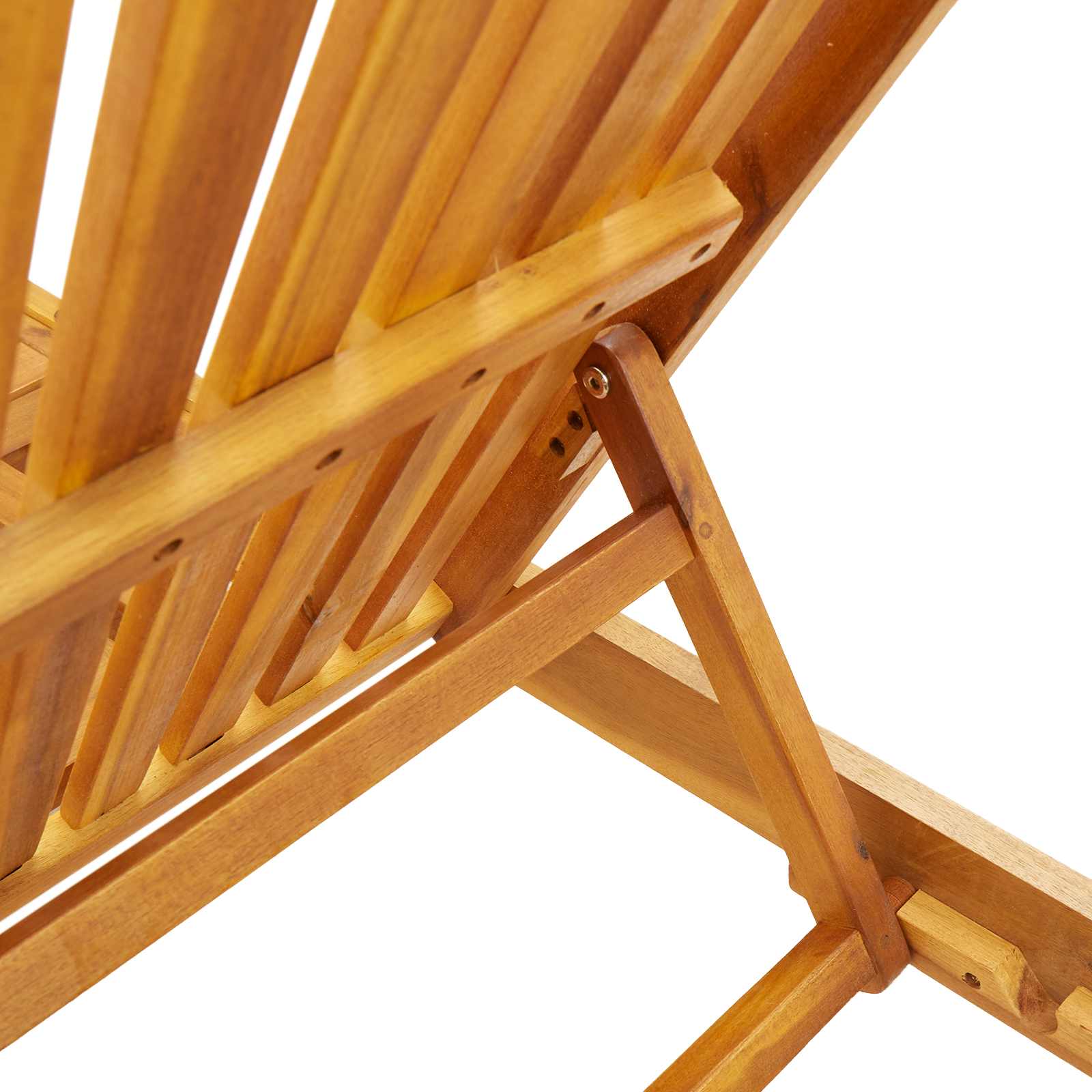 Lettino da sole 2 pz Legno di Acacia Massello Marrone