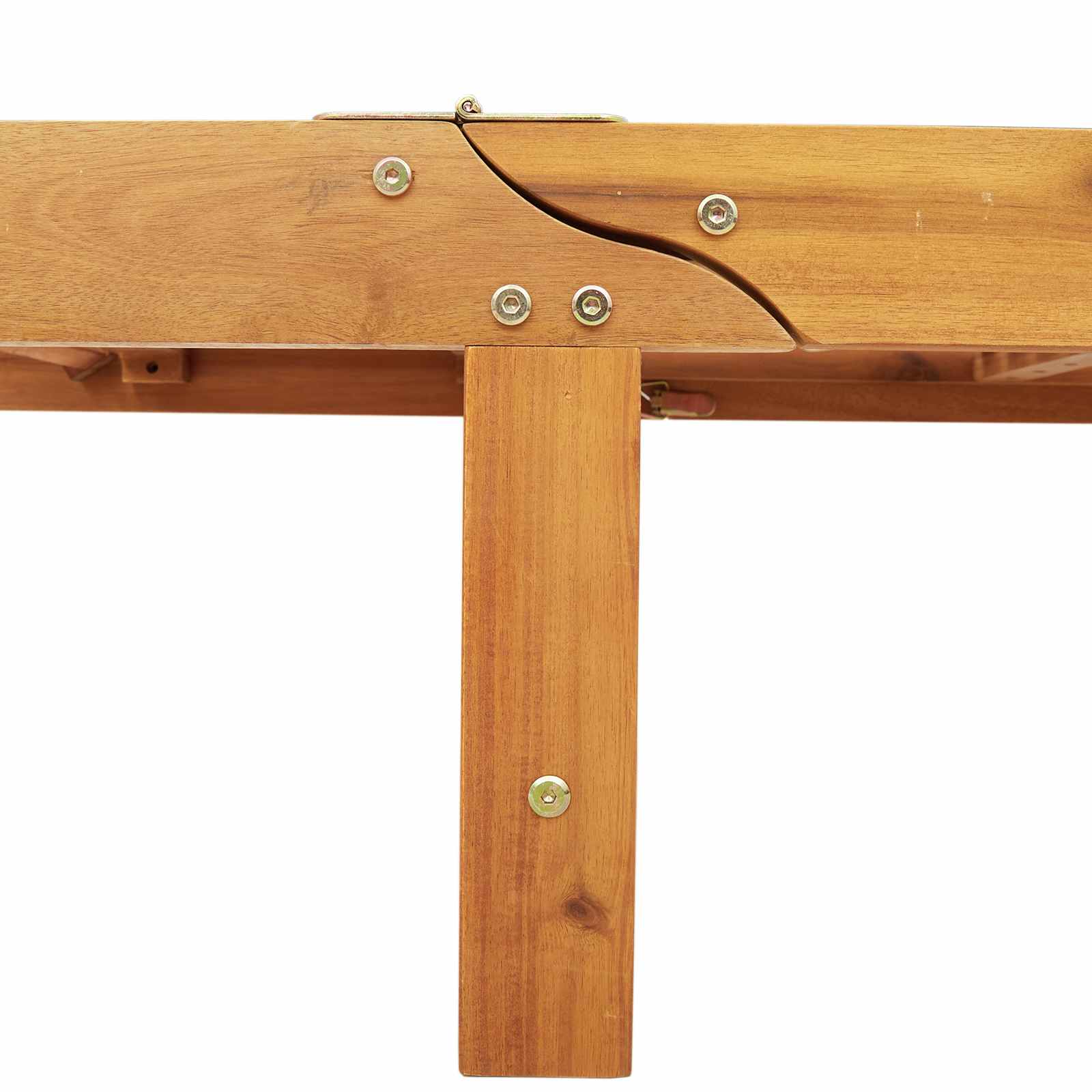 Lettino da sole 2 pz Legno di Acacia Massello Marrone