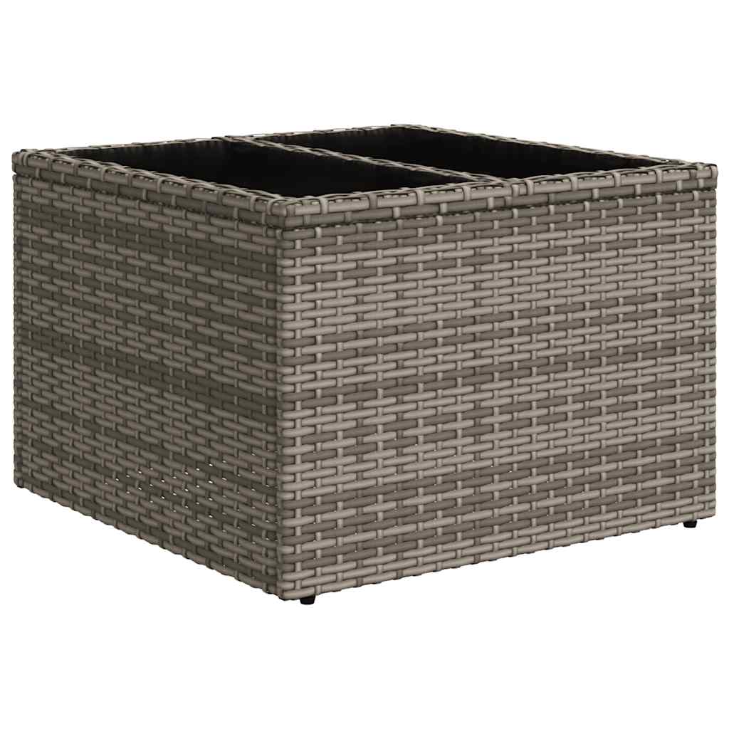 Set Divano da Giardino 6 pz con Cuscini Grigio in Polyrattan