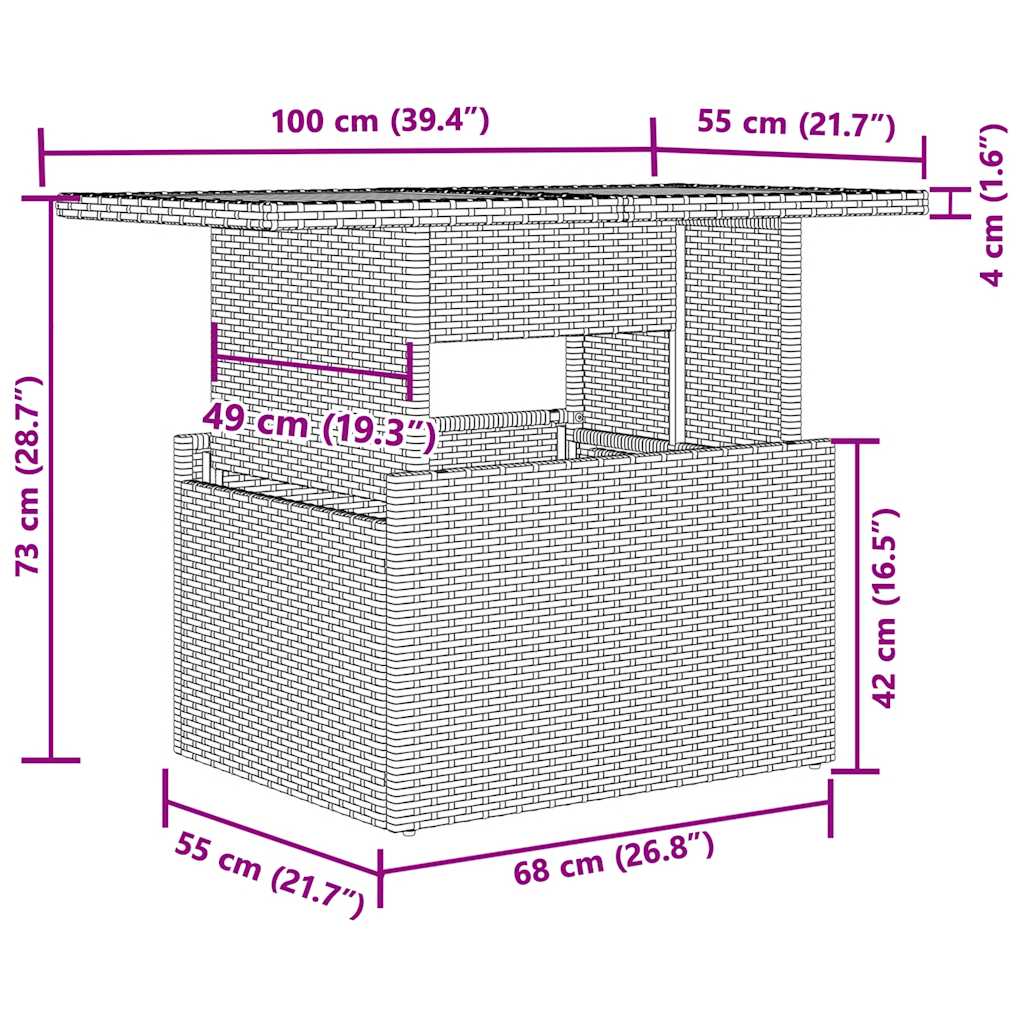 Set Divano da Giardino 5 pz con Cuscini Grigio in Polyrattan