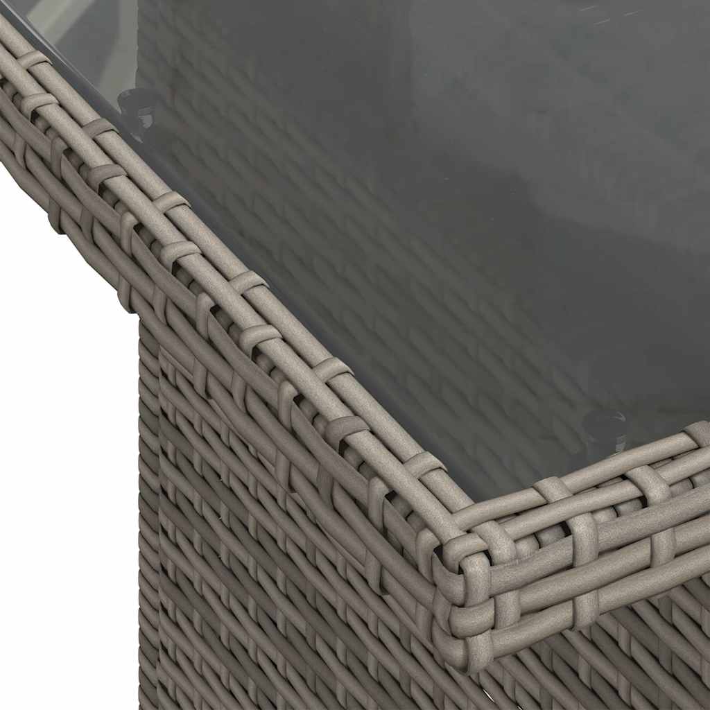 Set Divano da Giardino 6 pz con Cuscini Grigio Polyrattan