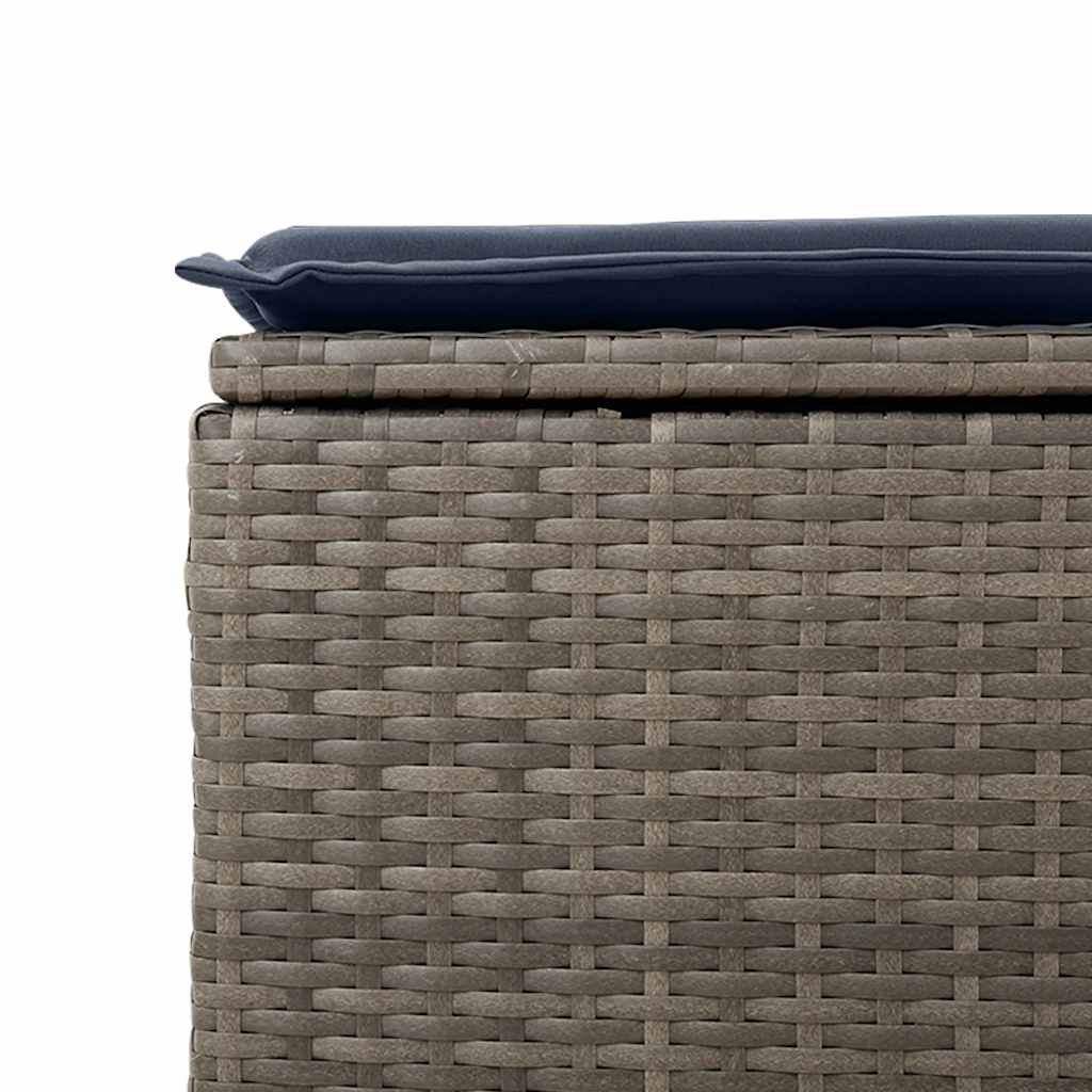 Set Divano da Giardino 6 pz con Cuscini Grigio