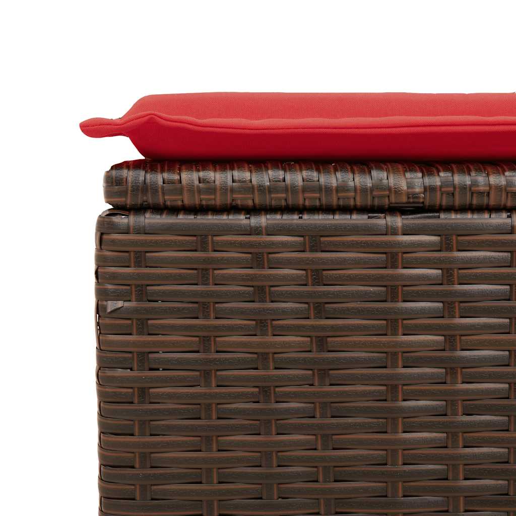 Set Divano da Giardino 6 pz con Cuscini Marrone