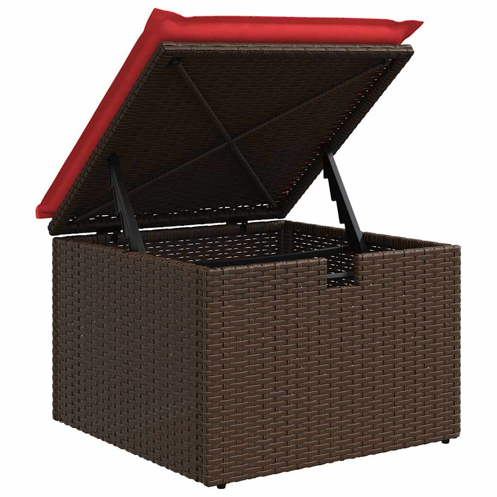 Set Divano da Giardino 6 pz con Cuscini Marrone