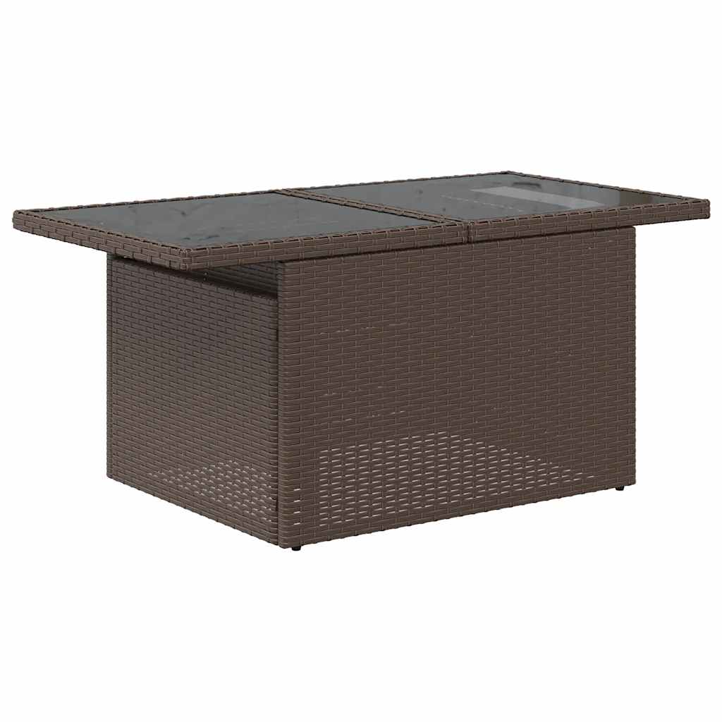 Set Divano da Giardino 6 pz con Cuscini Marrone
