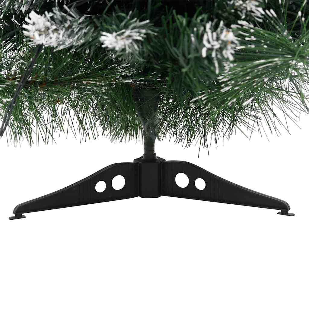 Albero di Natale Preilluminato con Palline Verde 60 cm