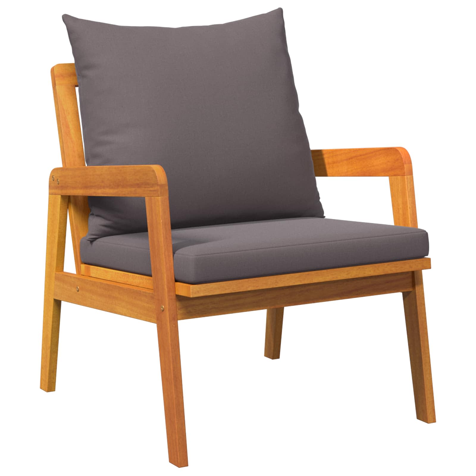 Set bistrot 4 pz Marrone Legno di Acacia Massello