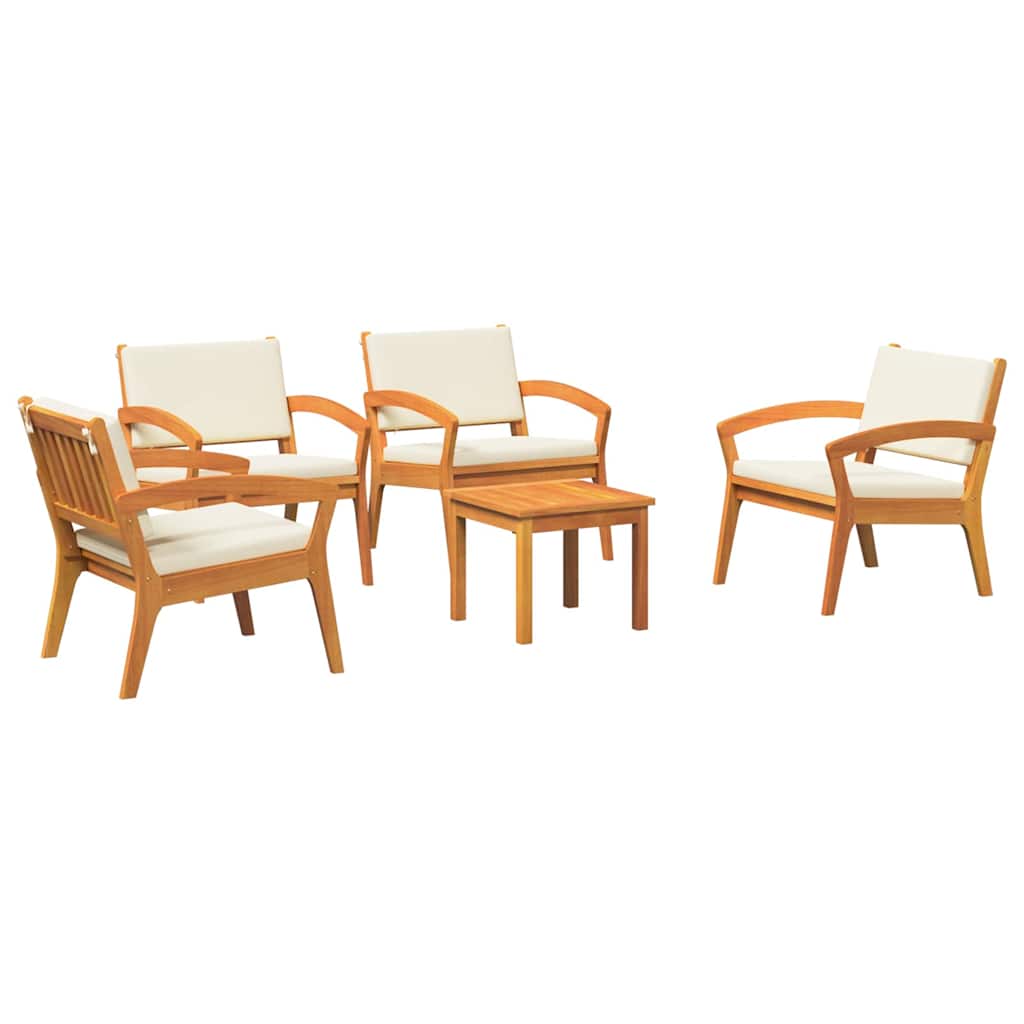 Set bistrot 5 pz Marrone Poliestere