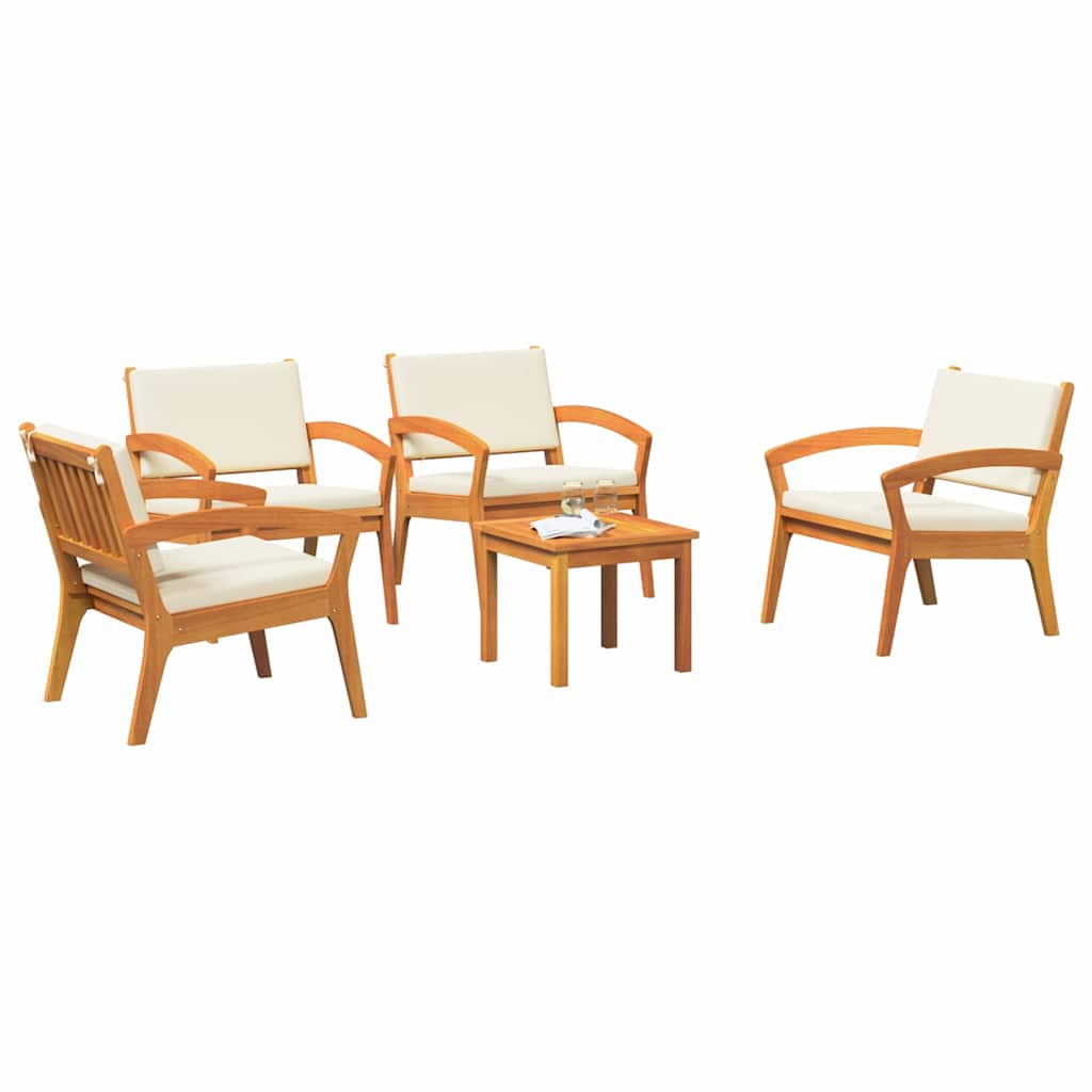Set bistrot 5 pz Marrone Poliestere