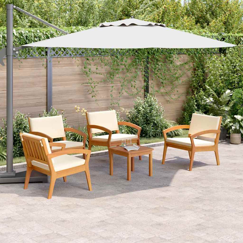 Set bistrot 5 pz Marrone Poliestere
