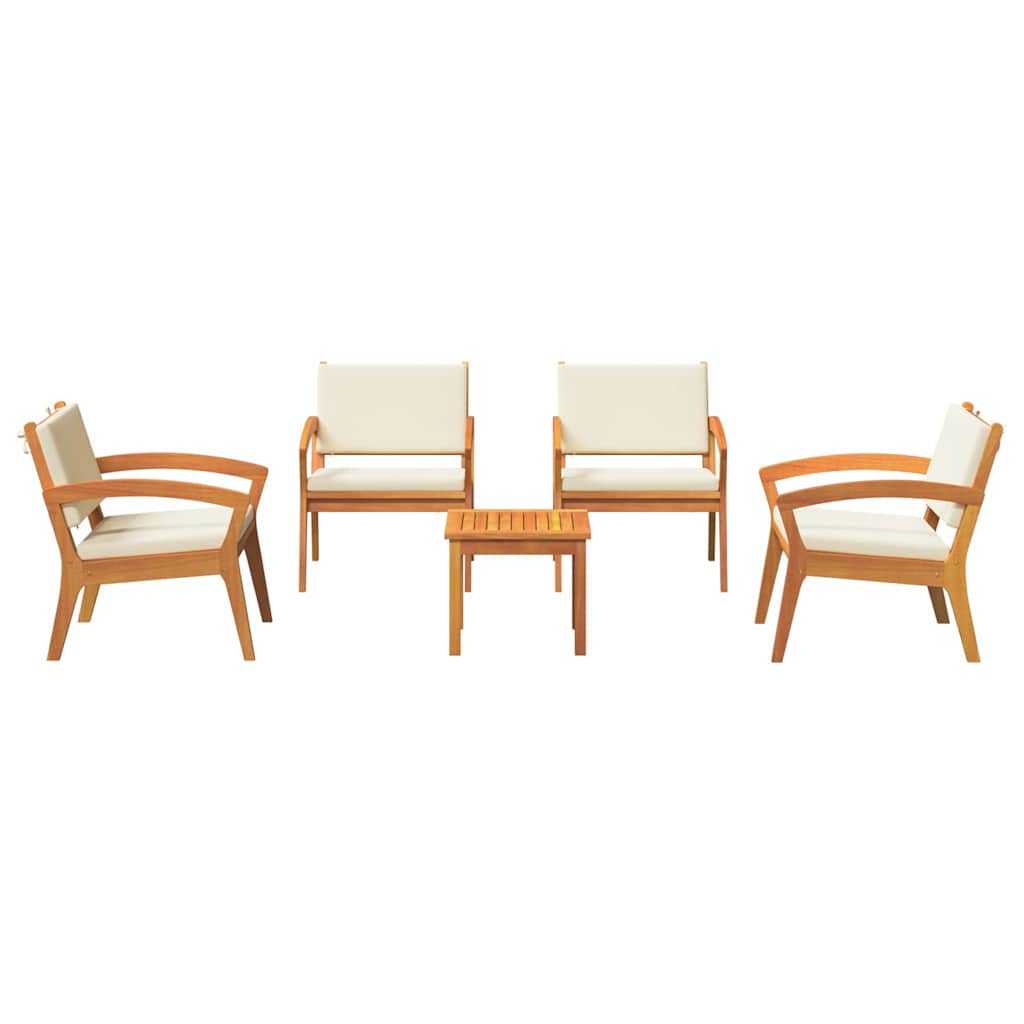 Set bistrot 5 pz Marrone Poliestere