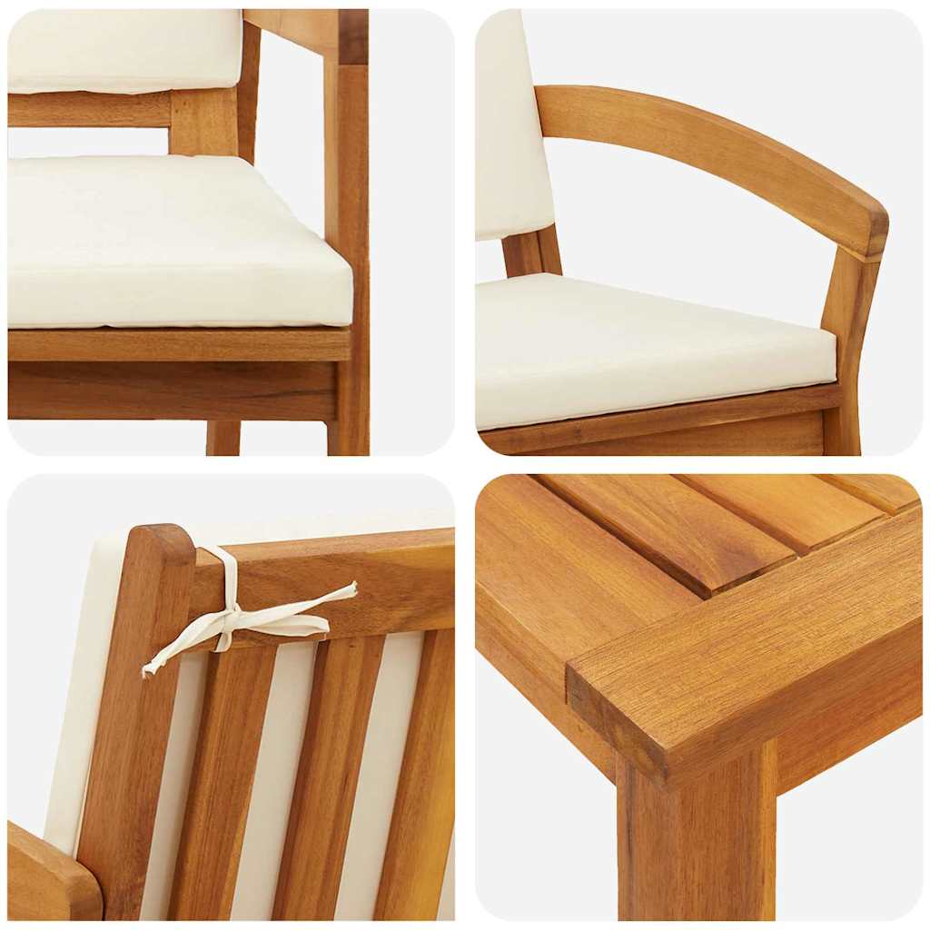 Set bistrot 5 pz Marrone Poliestere