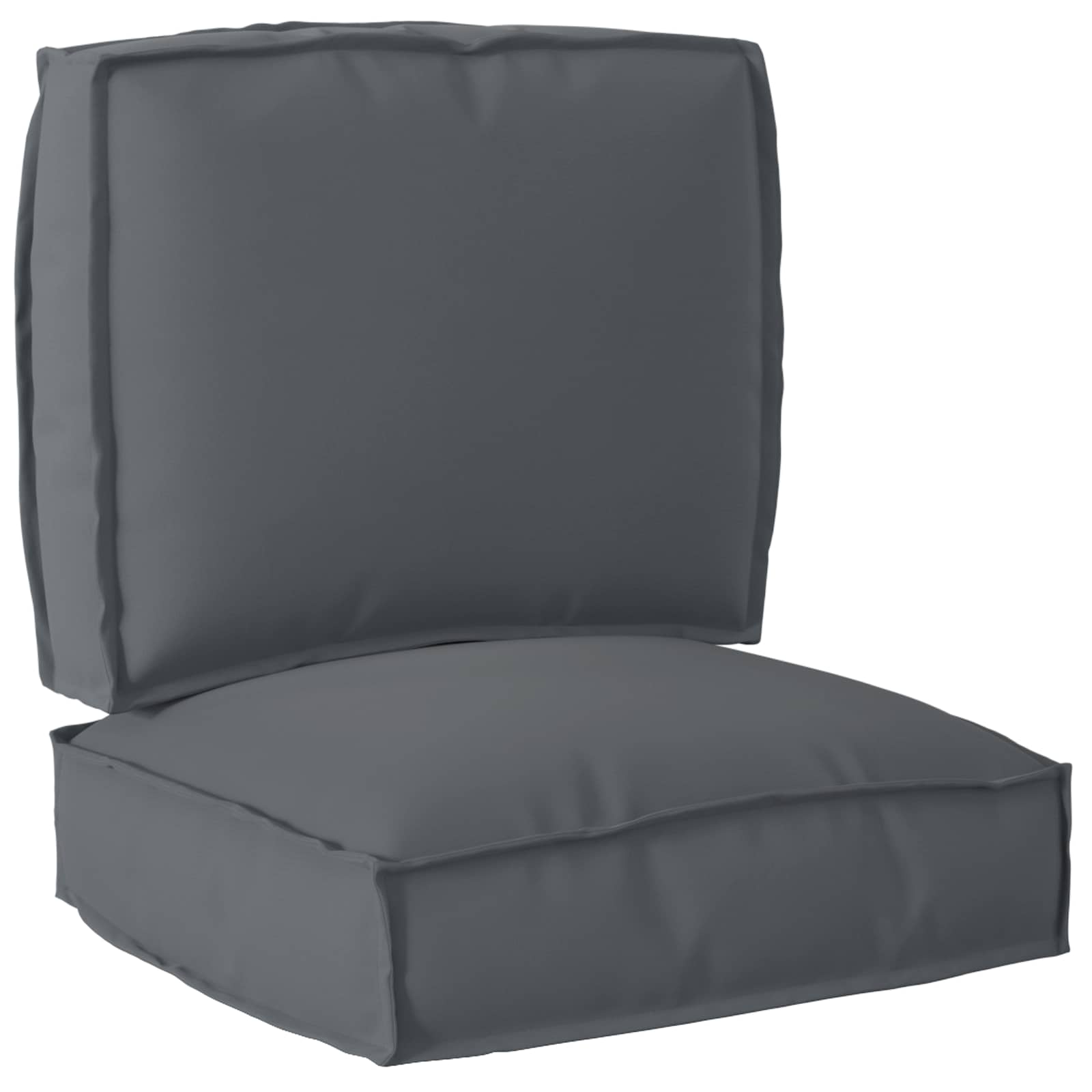 Set di Cuscini per Pallet Tessuto Oxford Antracite