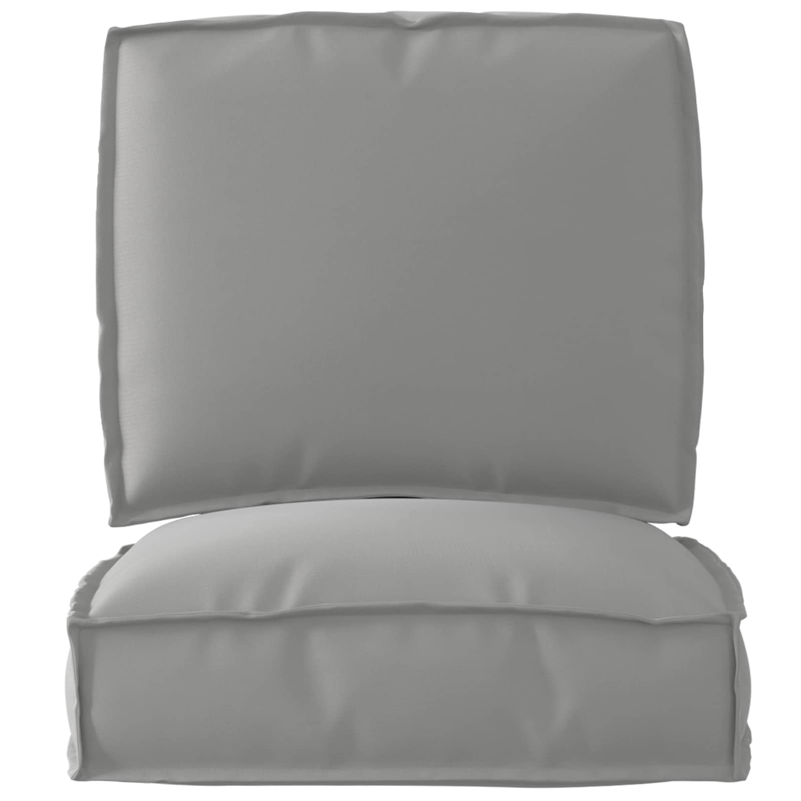 Set di Cuscini per Pallet Tessuto Oxford Grigio 50 x 50 x 12 cm
