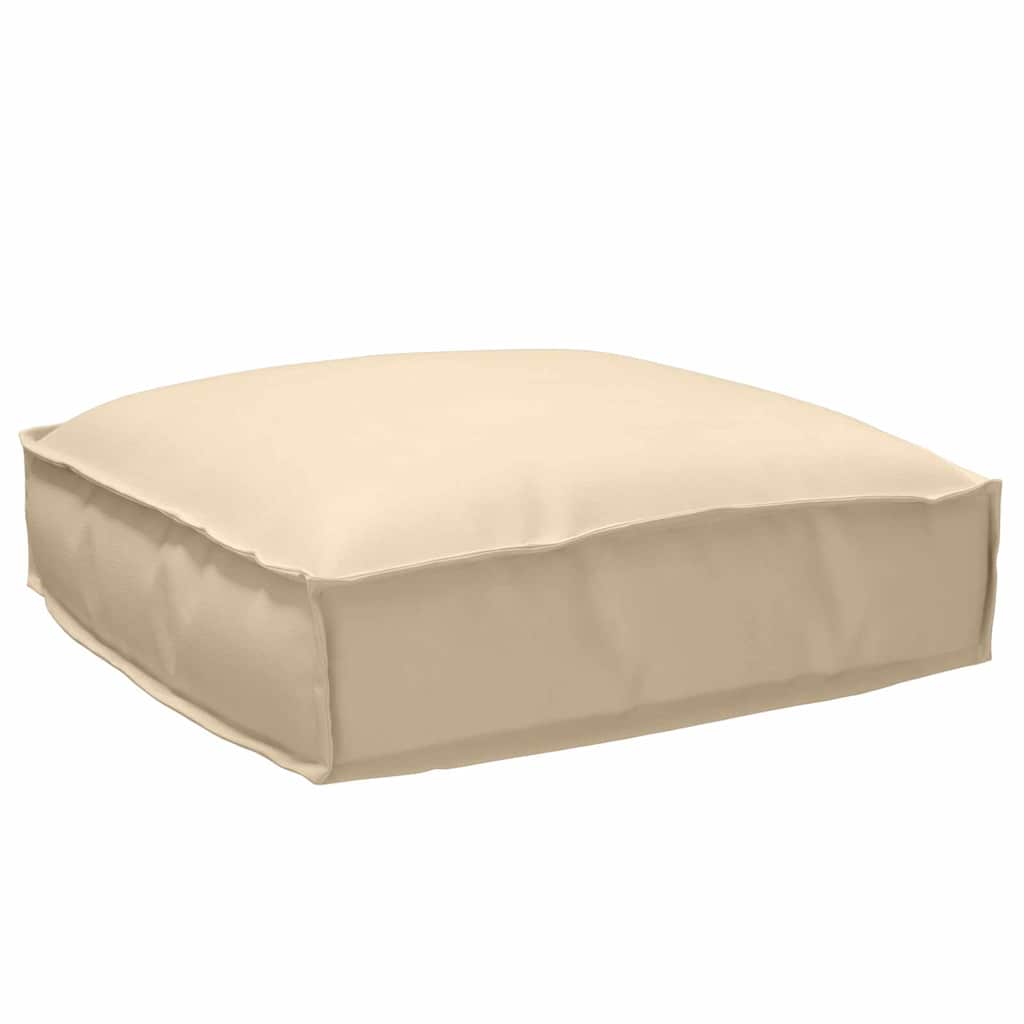 Set di Cuscini per Pallet Tessuto Oxford Beige 50 x 50 x 12 cm