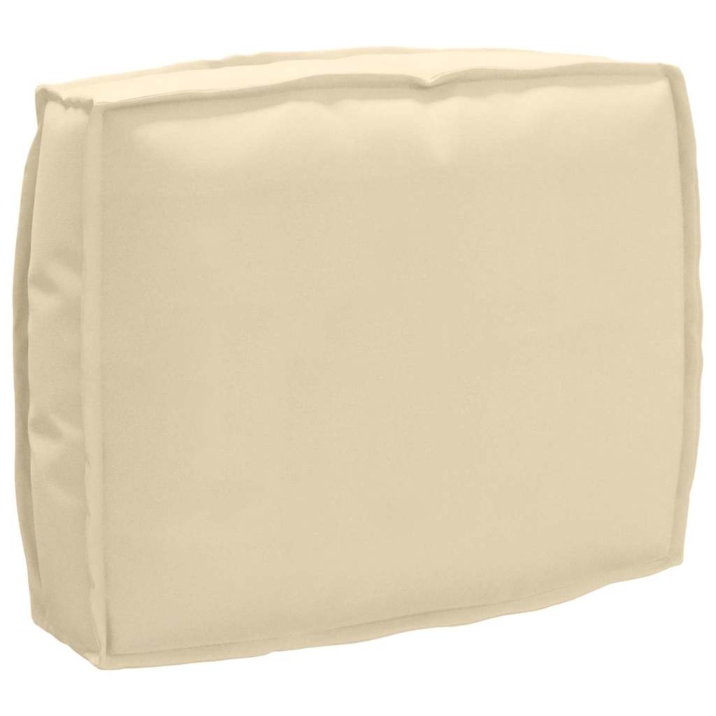 Set di Cuscini per Pallet Tessuto Oxford Beige 50 x 50 x 12 cm