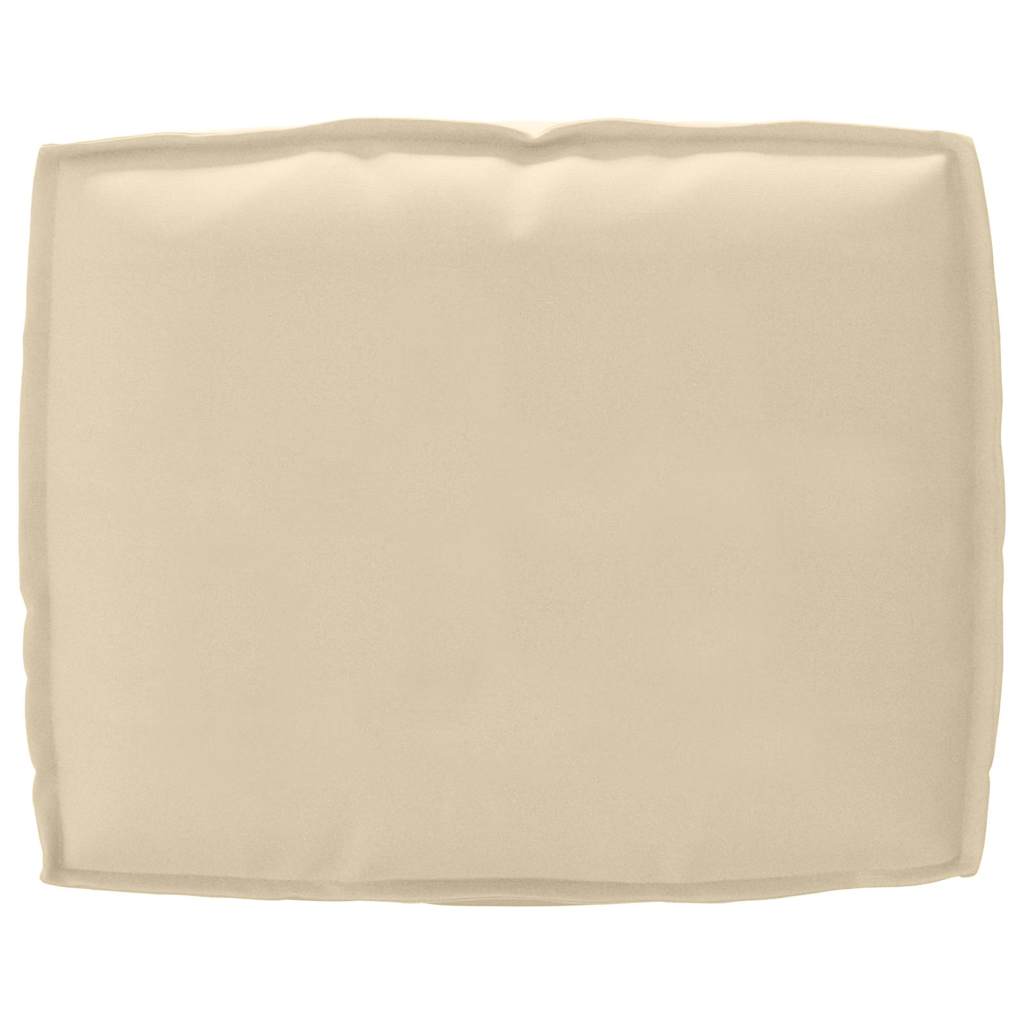 Set di Cuscini per Pallet Tessuto Oxford Beige 50 x 50 x 12 cm