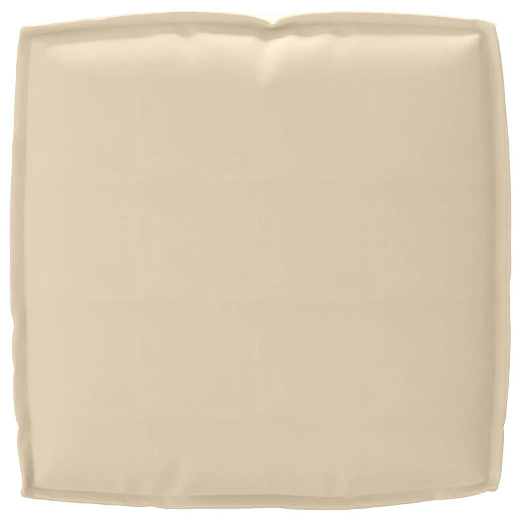 Set di Cuscini per Pallet Tessuto Oxford Beige 50 x 50 x 12 cm