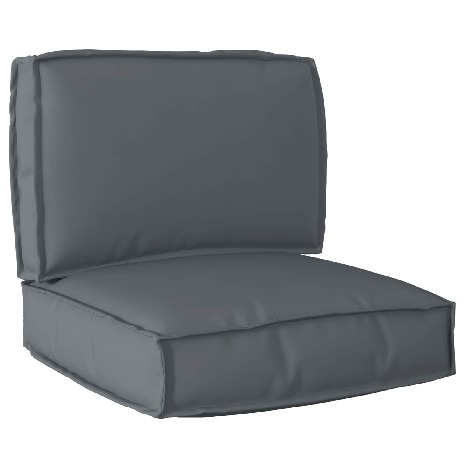 Set di Cuscini per Pallet Tessuto Oxford Antracite