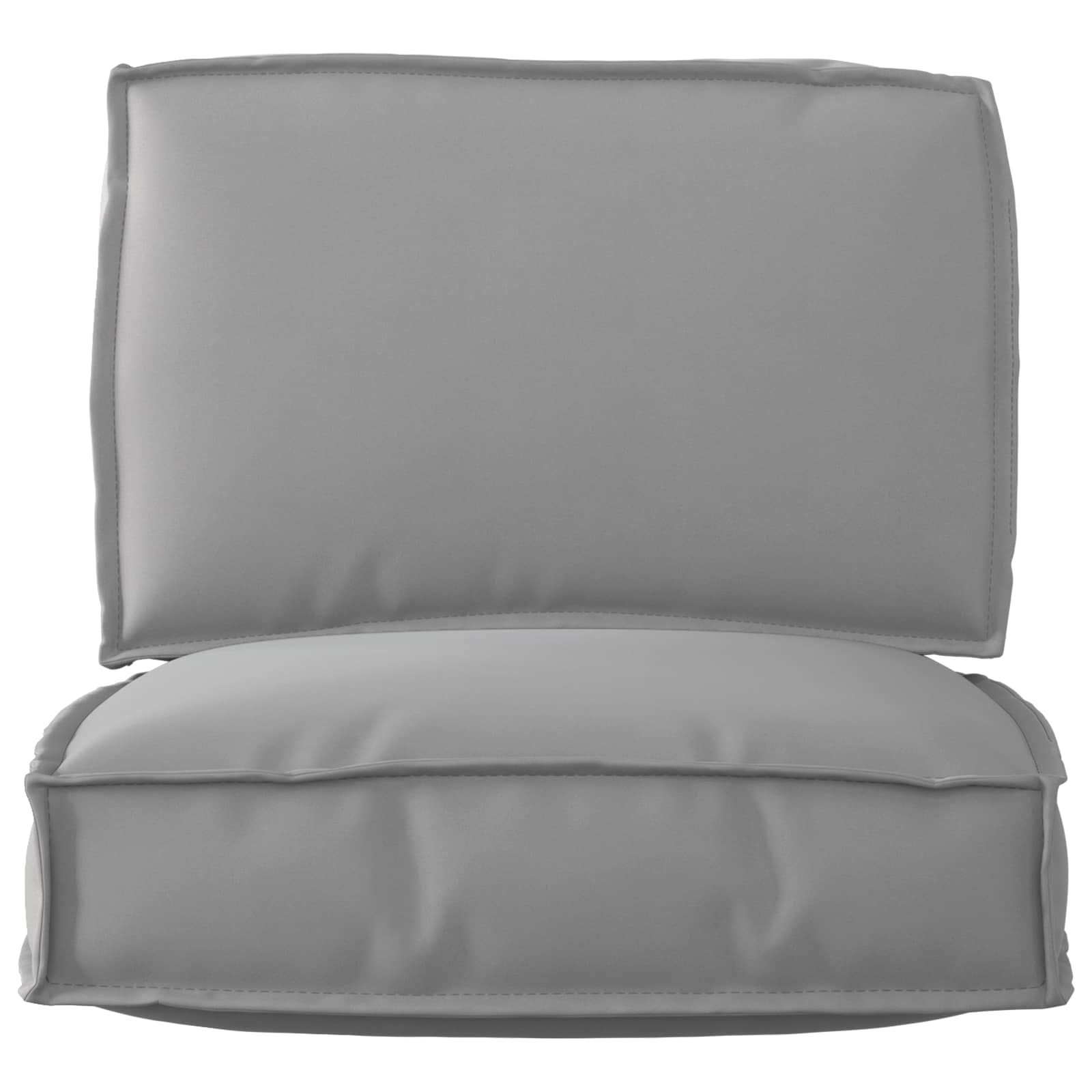 Set di Cuscini per Pallet Tessuto Oxford Grigio 60 x 60 x 52 cm