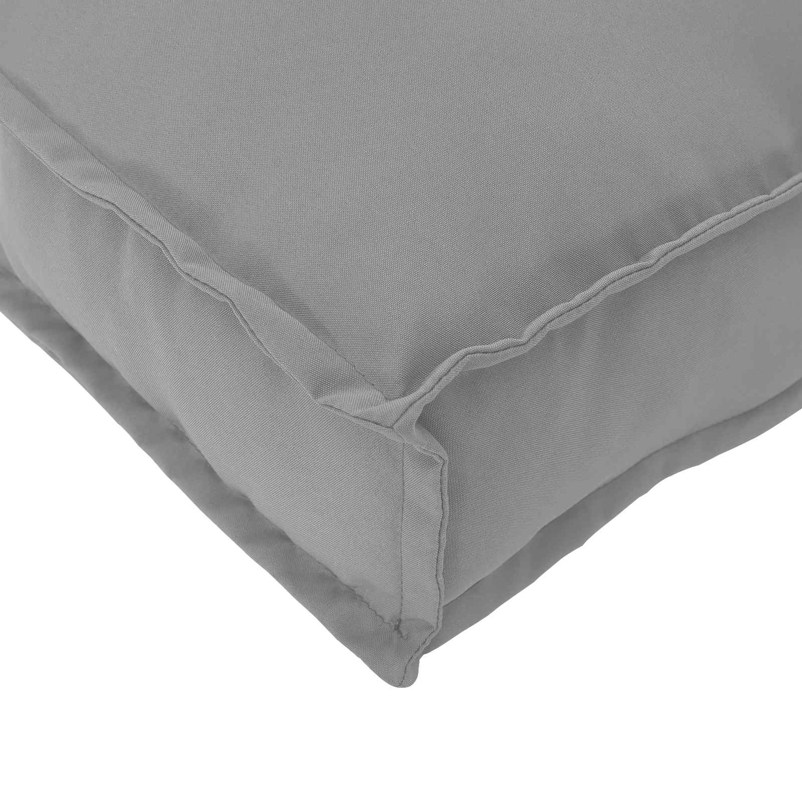 Set di Cuscini per Pallet Tessuto Oxford Grigio 60 x 60 x 52 cm