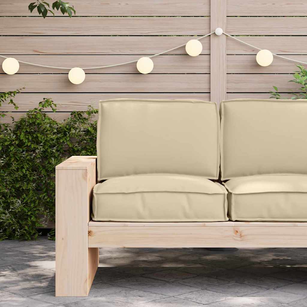 Set di Cuscini per Pallet Tessuto Oxford Beige 60 x 60 x 52 cm
