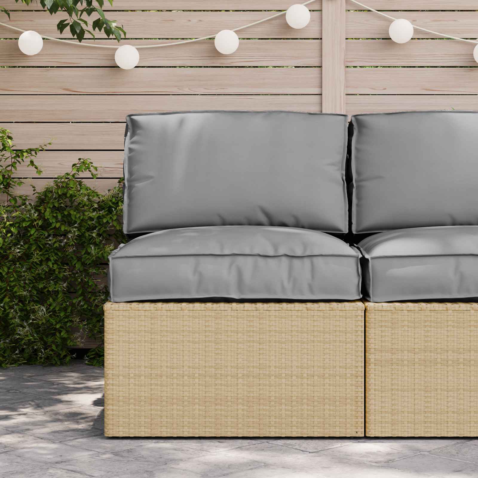 Set di Cuscini per Pallet Tessuto Oxford Grigio 70 x 70 x 12 cm