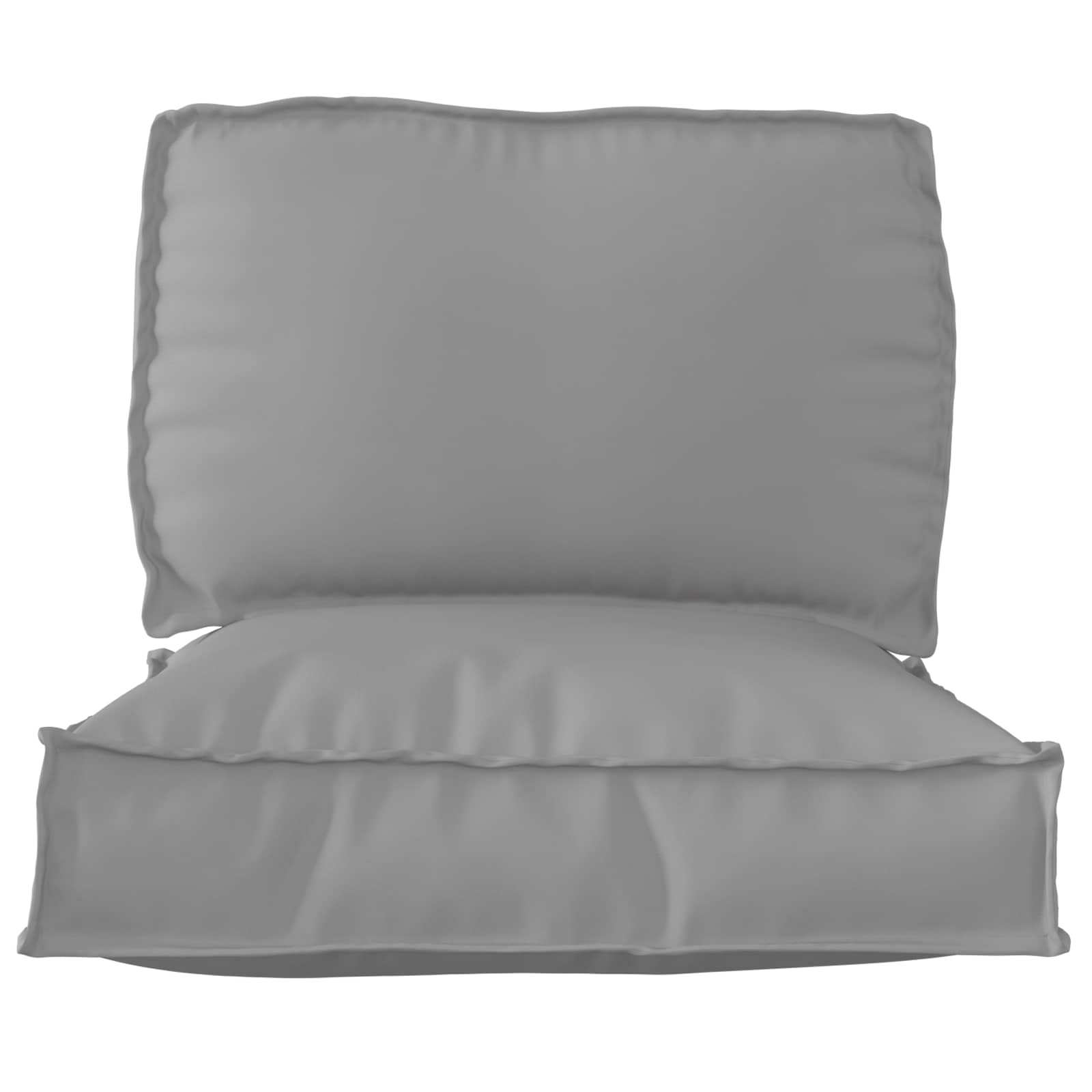 Set di Cuscini per Pallet Tessuto Oxford Grigio 70 x 70 x 12 cm