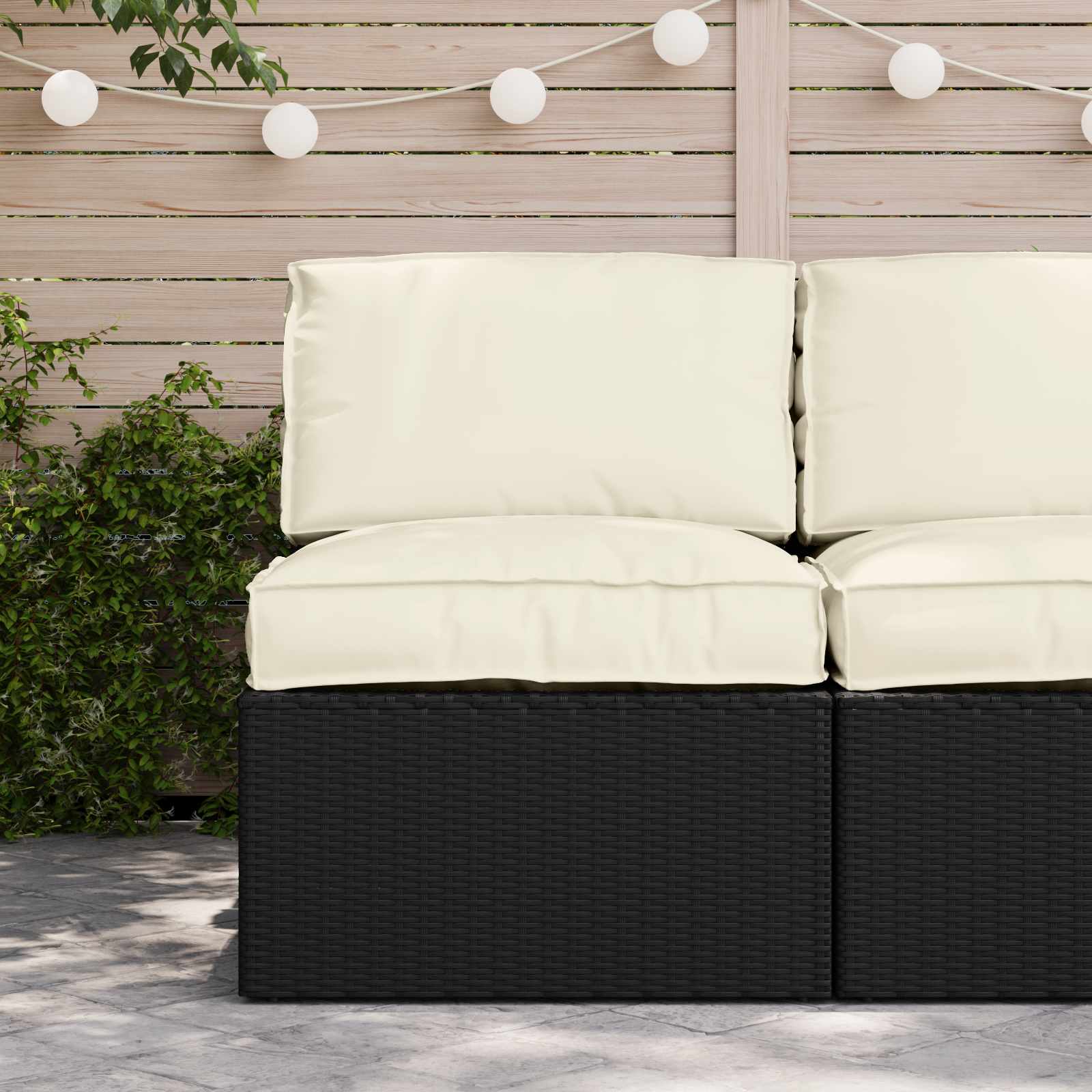 Set di Cuscini per Pallet Tessuto Oxford Crema 70 x 70 x 12 cm