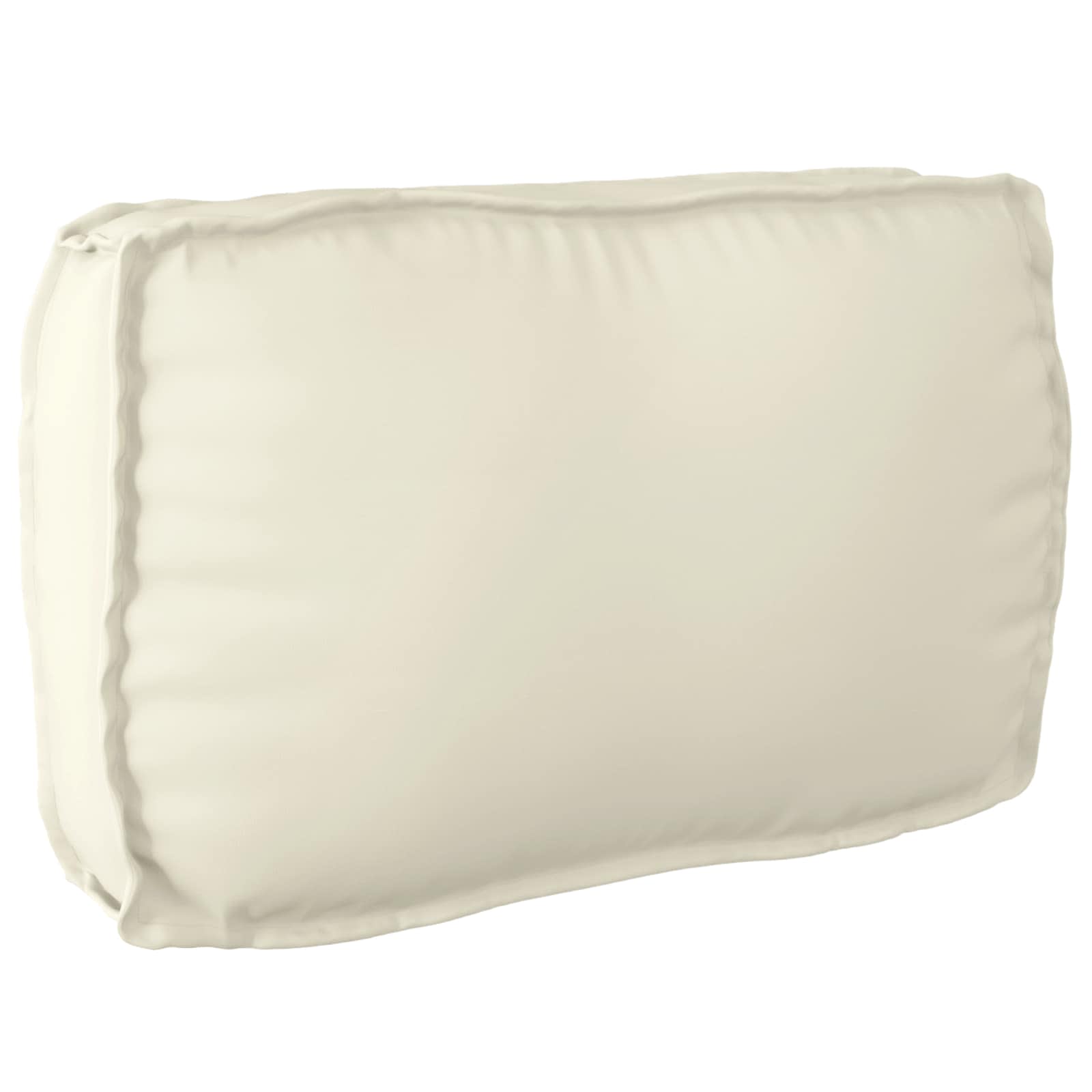 Set di Cuscini per Pallet Tessuto Oxford Crema 70 x 70 x 12 cm