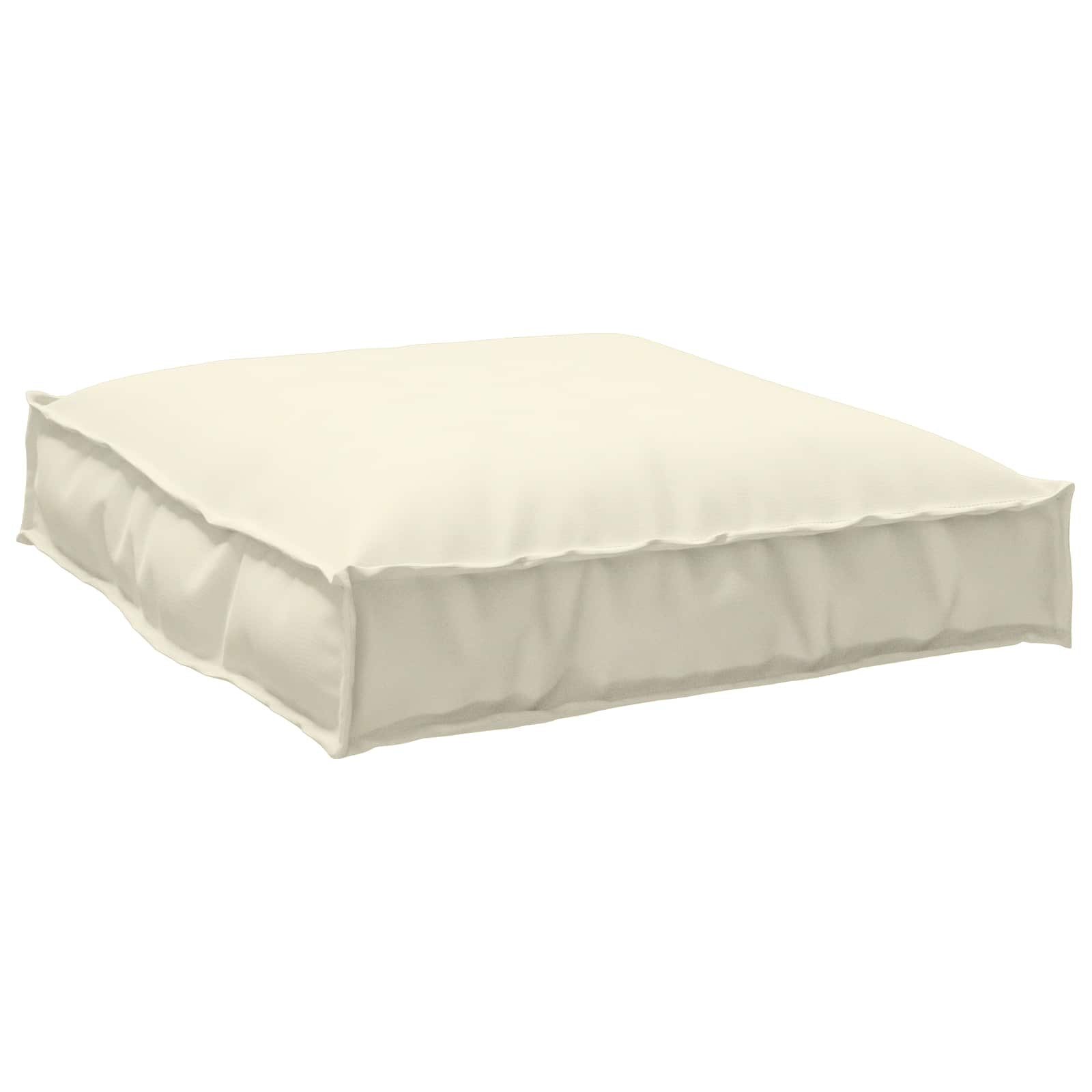 Set di Cuscini per Pallet Tessuto Oxford Crema 70 x 70 x 12 cm
