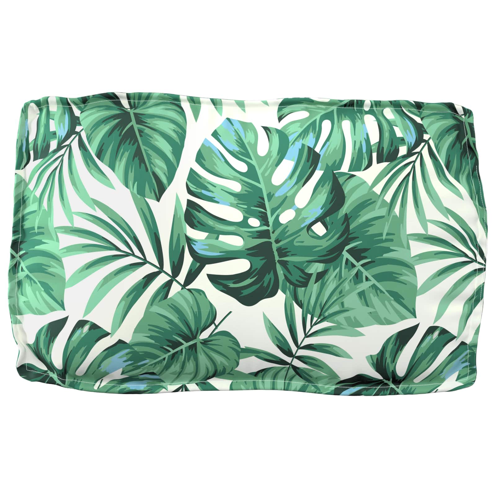Set di Cuscini per Pallet Tessuto Oxford Motivo Foglia Verde