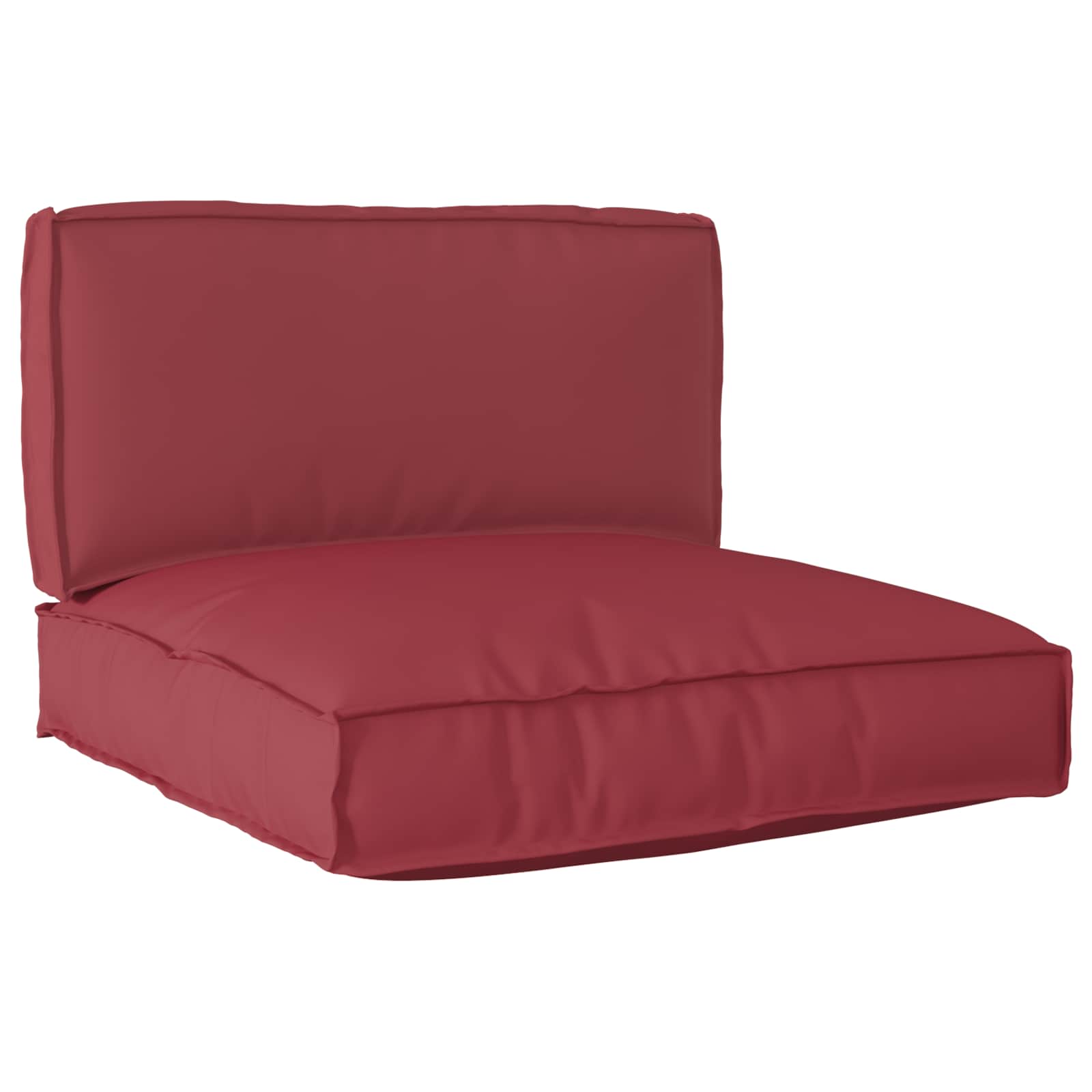 Set di Cuscini per Pallet Tessuto Oxford Crema 80 x 80 x 52 cm